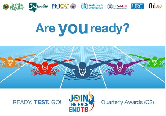 DOH Race to End TB Q2 Awards on August 27, starting at 2:00pm